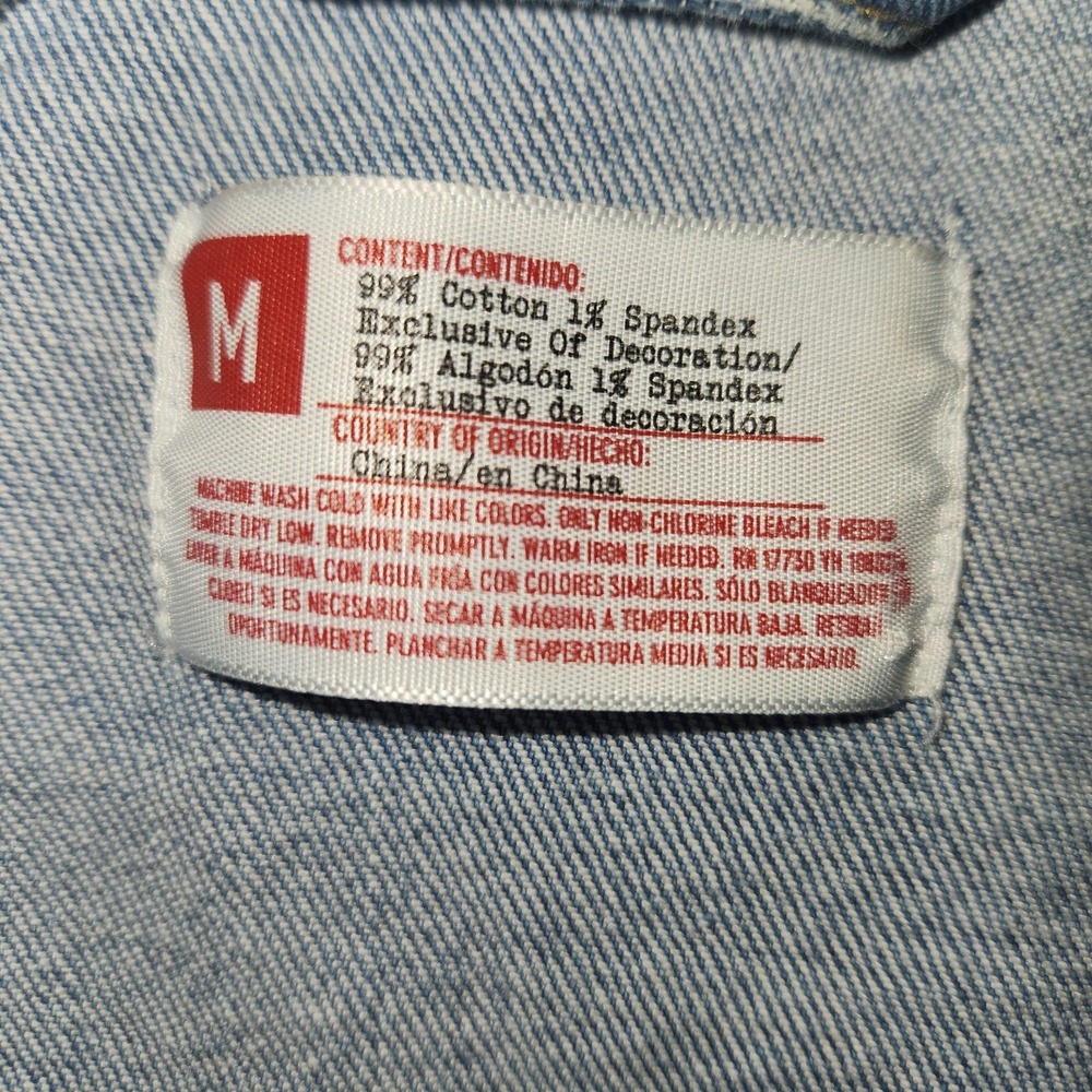 Light Blue Denim Vest with Black Back Graphic Patch -LED ZEPPELIN vest - Picture 6 of 6